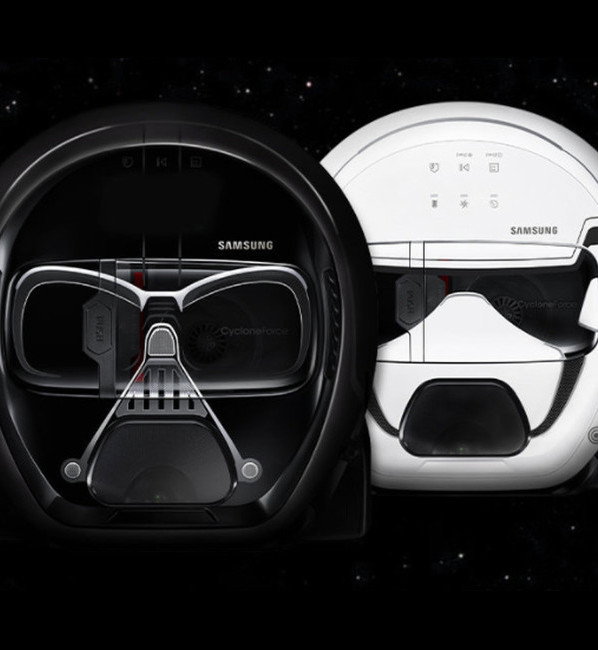 Odkurzacze Samsug, Darth Vader i Stormtrooper