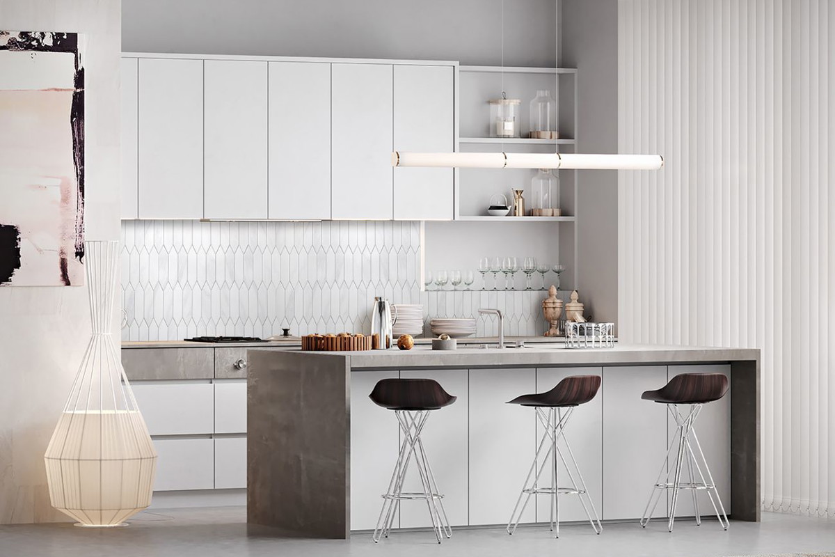 Raw Decor, Heksalong Marble Mat XL