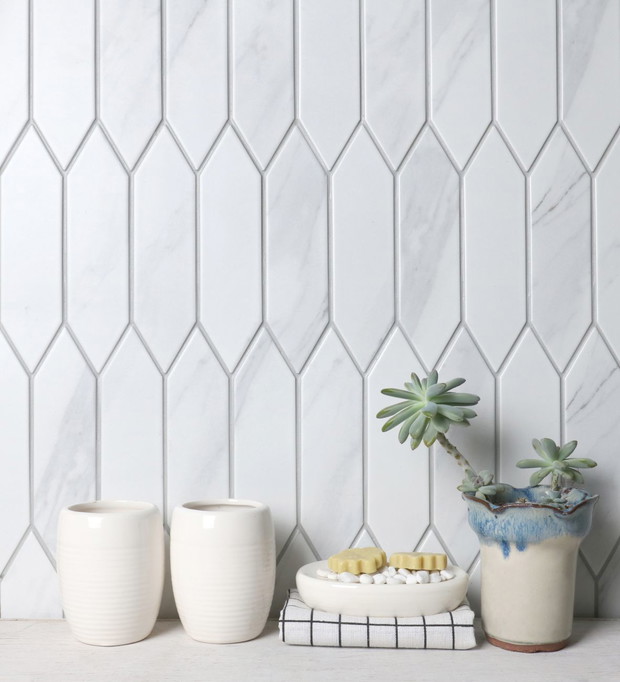 Raw Decor, Heksalong Marble Mat XL