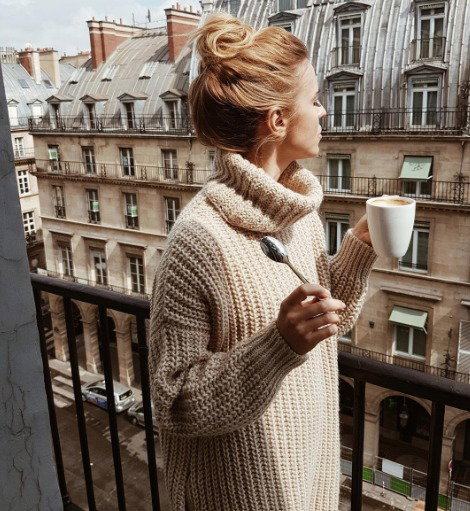 Sweter z golfem