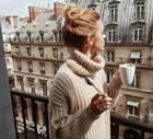 Sweter z golfem
