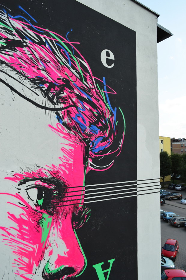 Mural z Krzysztofem Komedą Trzciński, autor: Konrad Mucha Moszyński
