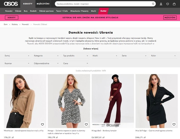 ASOS po polsku! Sklep uruchamia polską wersję językową