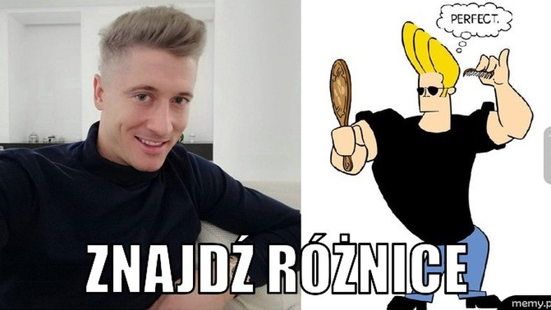 Robert Lewandowski - nowa fryzura, memy