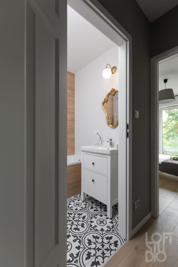 Apartament z zielonymi akcentami, projekt: Irena Lang, LOFTSTUDIO