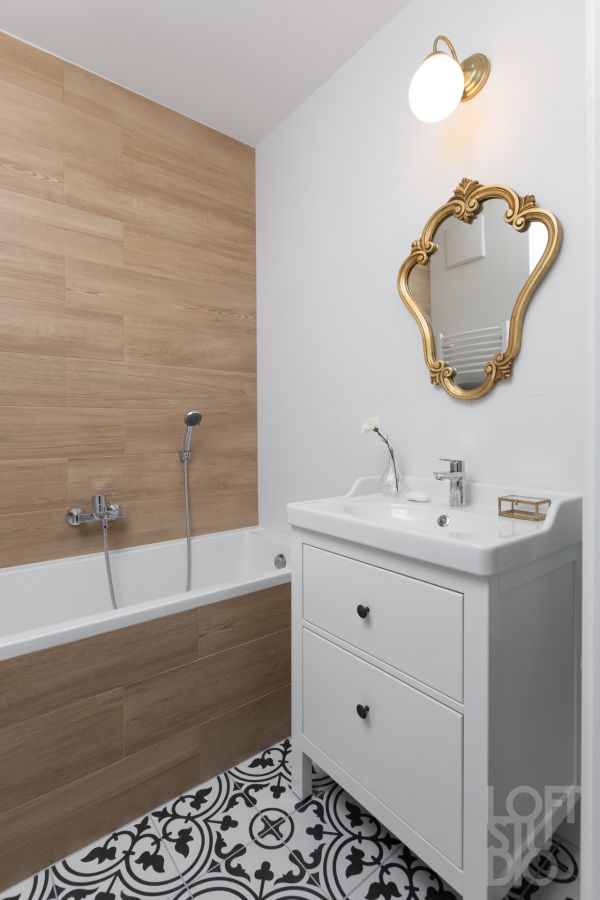 Apartament z zielonymi akcentami, projekt: Irena Lang, LOFTSTUDIO