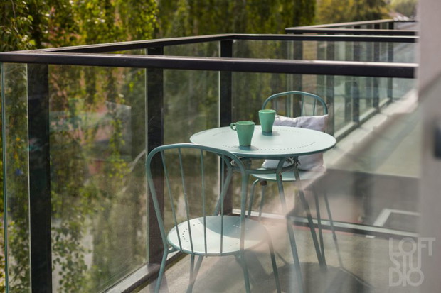 Apartament z zielonymi akcentami, projekt: Irena Lang, LOFTSTUDIO