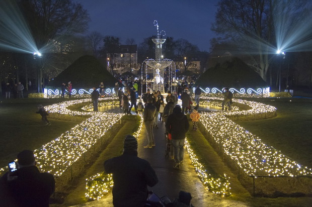 Iluminacja w Parku Oliwskim w Gdańsku, fot. East News