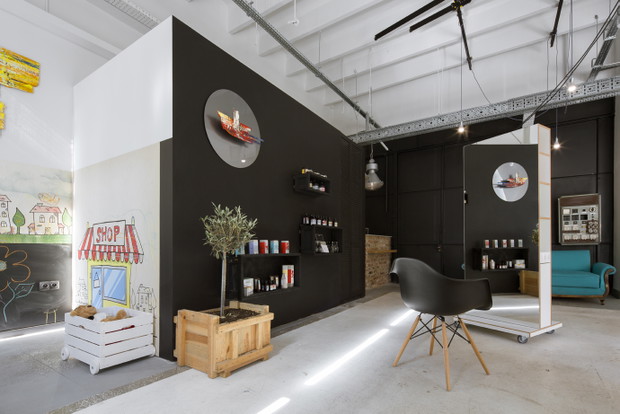 Loft Hair Emergency, projekt: pracownia Poco Design