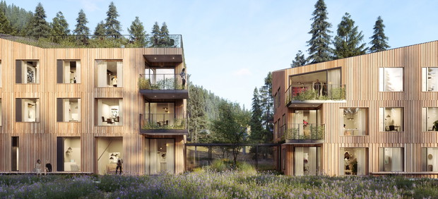 Apartamenty XYZ w Szczyrku, projekt pracownia WXCA