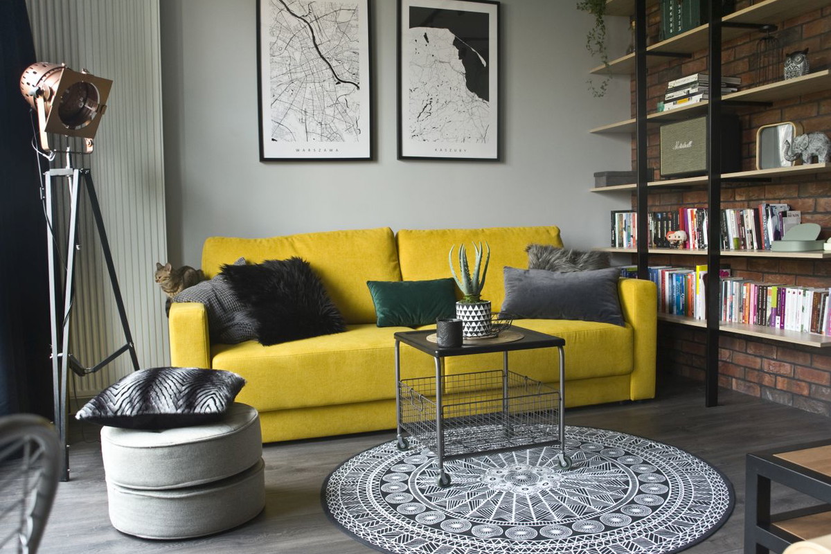 Mieszkanie w industrialnym stylu, projekt: MIŚKIEWICZ DESIGN