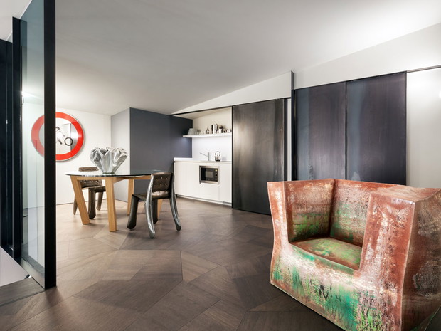 Apartament projektu Zaha Hadid Studio