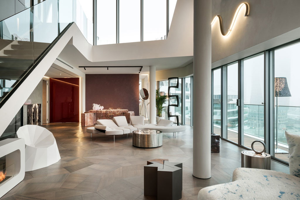 Apartament projektu Zaha Hadid Studio