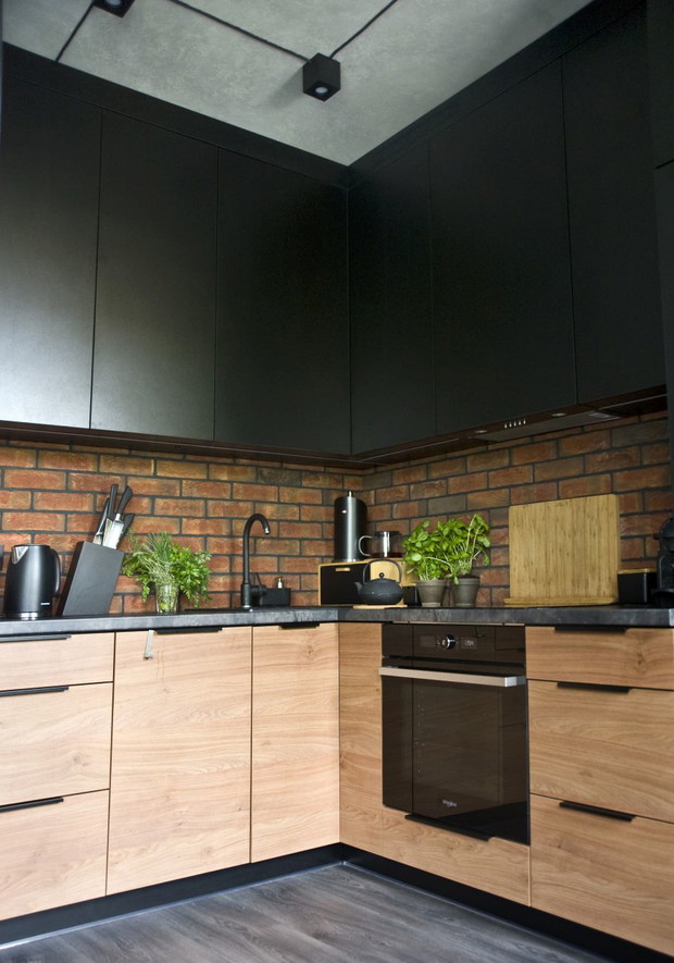 Mieszkanie w industrialnym stylu, projekt: MIŚKIEWICZ DESIGN