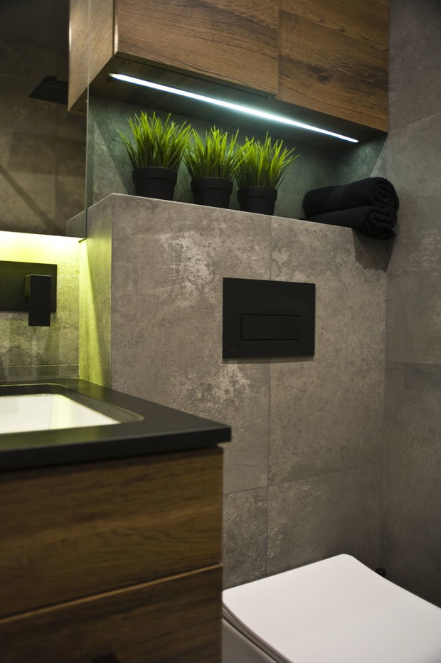 Mieszkanie w industrialnym stylu, projekt: MIŚKIEWICZ DESIGN
