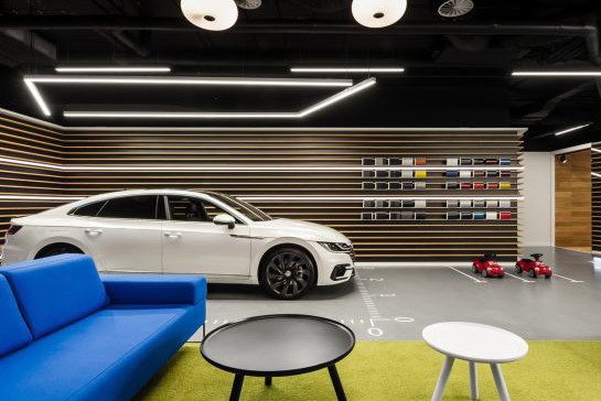 Salon Volkswagena w Karolkowa Business Park, projekt mode:lina™