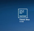 Pantone Classic Blue kolor roku 2020