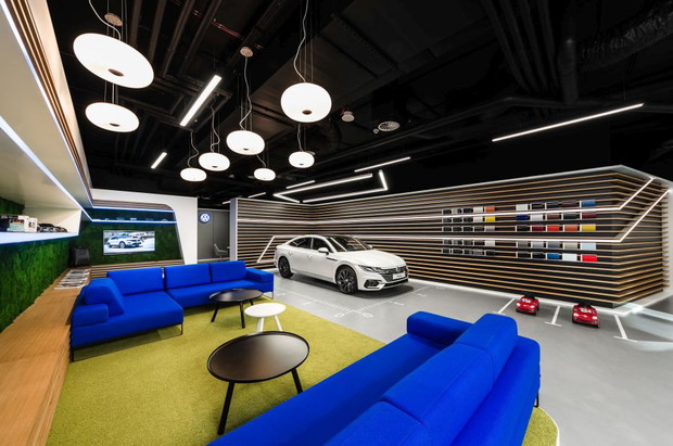 Salon Volkswagena w Karolkowa Business Park, projekt mode:lina™