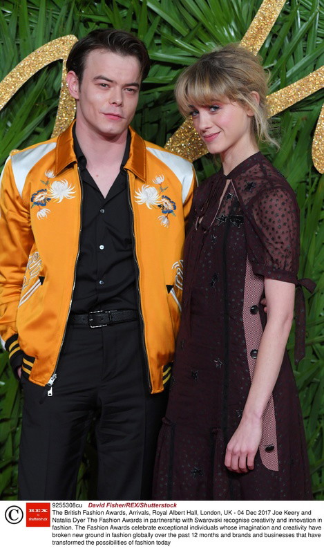 British Fashion Awards 2017: Charlie Heaton i Natalia Dyer