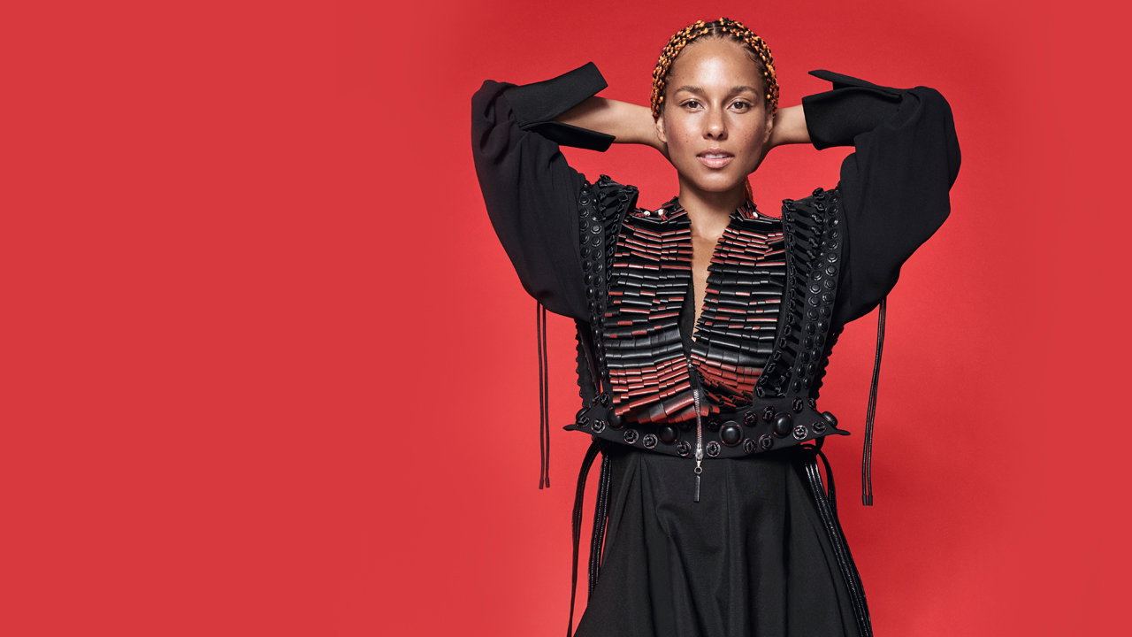 Alicia Keys na okładce styczniowego ELLE