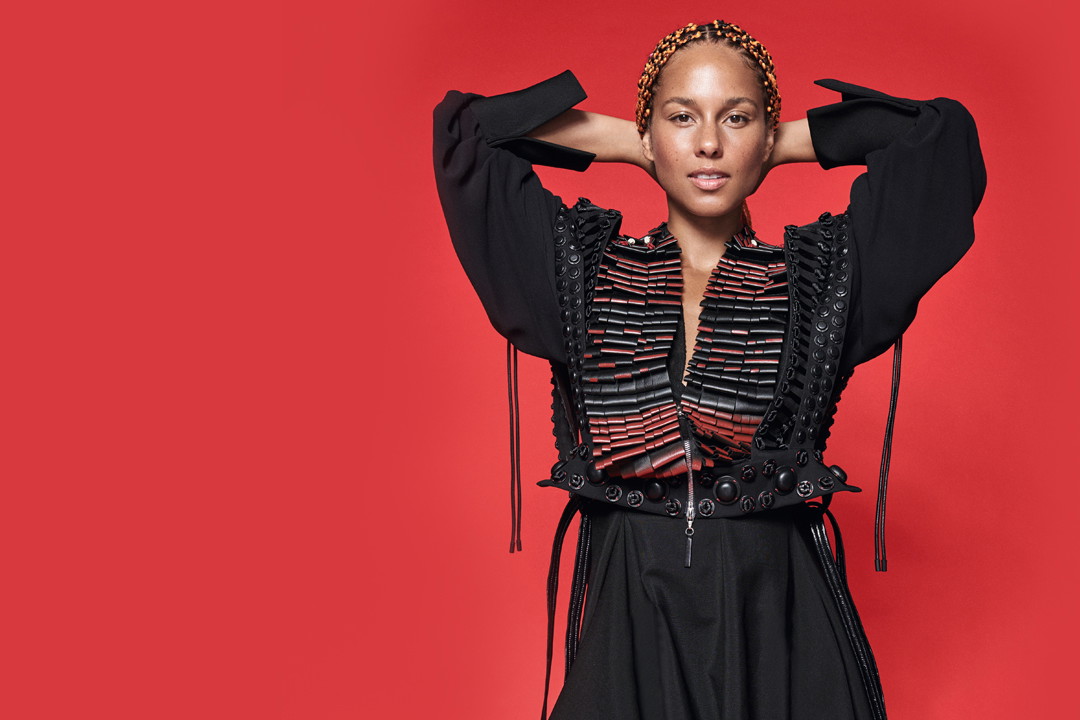 Alicia Keys na okładce styczniowego ELLE