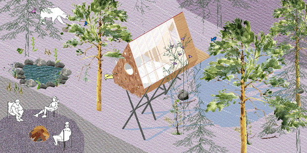 Domek jak budka dla ptaków, Studio North