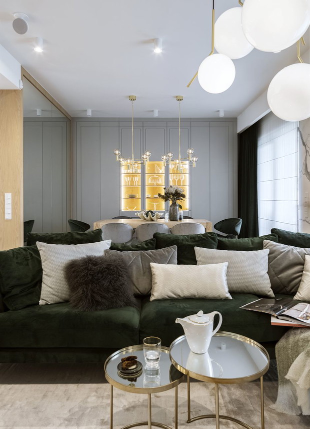 Podwarszawski dom, projekt: HOLA Design, stylizacja: : Patrycja Rabińska, świąteczne dekoracje: Miloo Home