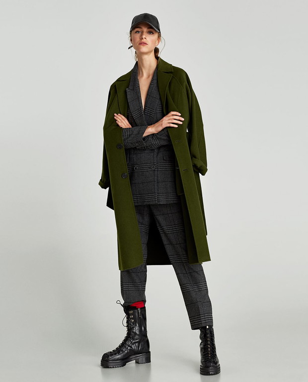 Wyprzedaż Zara: DWURZĘDOWA MARYNARKA W KRATĘ 199,00 PLN ZAMIAST 349,00 PLN