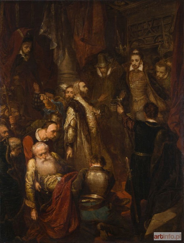 2. Jan Matejko „Zabicie Wapowskiego w czasie koronacji Henryka Walezego”, 1861 rok
