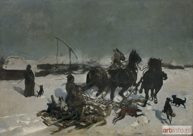 4. Józef Chełmoński Noc księżycowa, 1876 rok