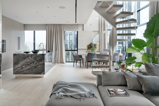 Apartament w nowojorskim stylu, projekt: Katarzyna Kraszewska