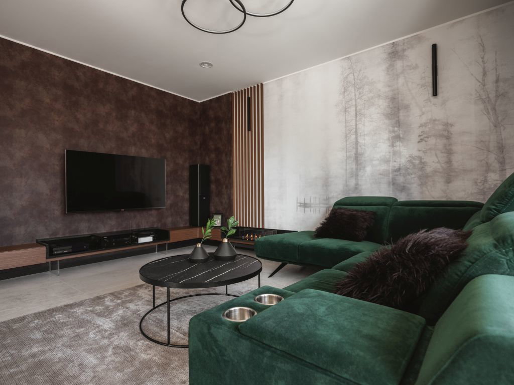 Kolory lasu w mieszkaniu w Suchedniowie, projekt: Kaza Interior Design