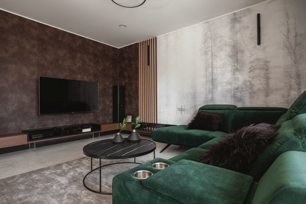 Kolory lasu w mieszkaniu w Suchedniowie, projekt: Kaza Interior Design
