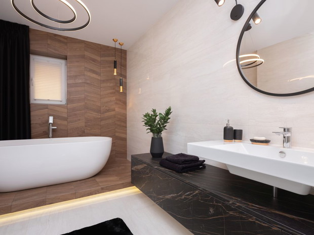 Kolory lasu w mieszkaniu w Suchedniowie, projekt: Kaza Interior Design