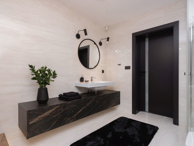 Kolory lasu w mieszkaniu w Suchedniowie, projekt: Kaza Interior Design