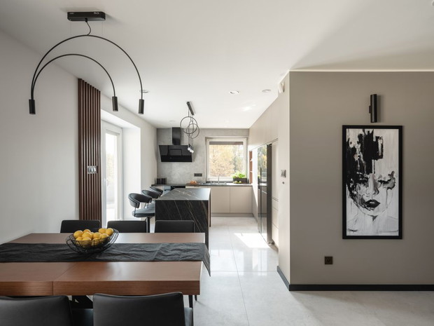 Kolory lasu w mieszkaniu w Suchedniowie, projekt: Kaza Interior Design