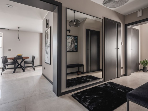 Kolory lasu w mieszkaniu w Suchedniowie, projekt: Kaza Interior Design