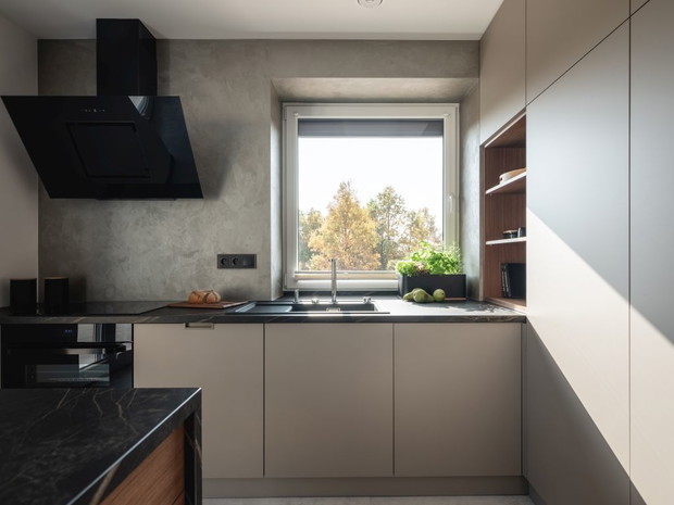 Kolory lasu w mieszkaniu w Suchedniowie, projekt: Kaza Interior Design