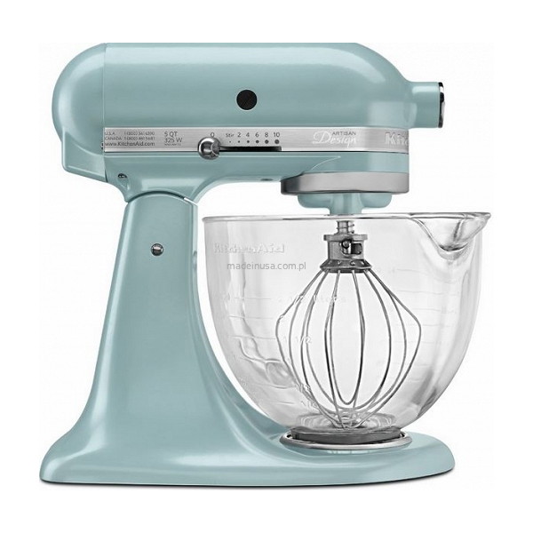 Mikser KitchenAid Artisan ze szklaną dzieżą AZURE BLUE , około 1900 zł
