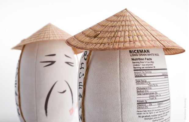 RICEMAN, opakowanie zaprojektowane przez Backbone Branding