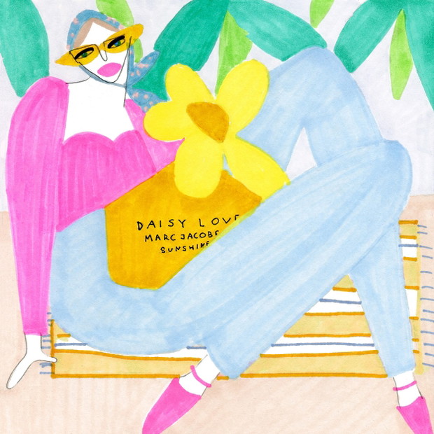 Rysunki Karoliny Pawelczyk w kampanii Marc Jacobs Fragrances