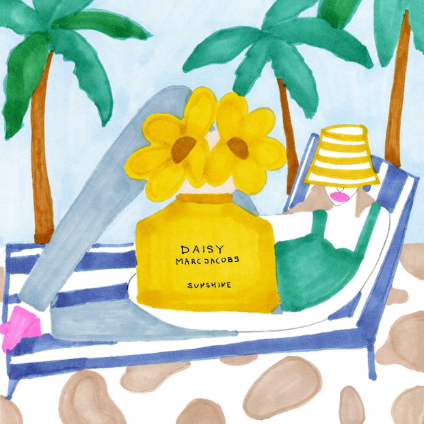 Rysunki Karoliny Pawelczyk w kampanii Marc Jacobs Fragrances