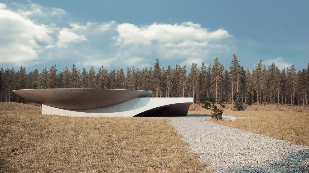 Dom jak bunkier, projekt: Sergey Makhno Architects