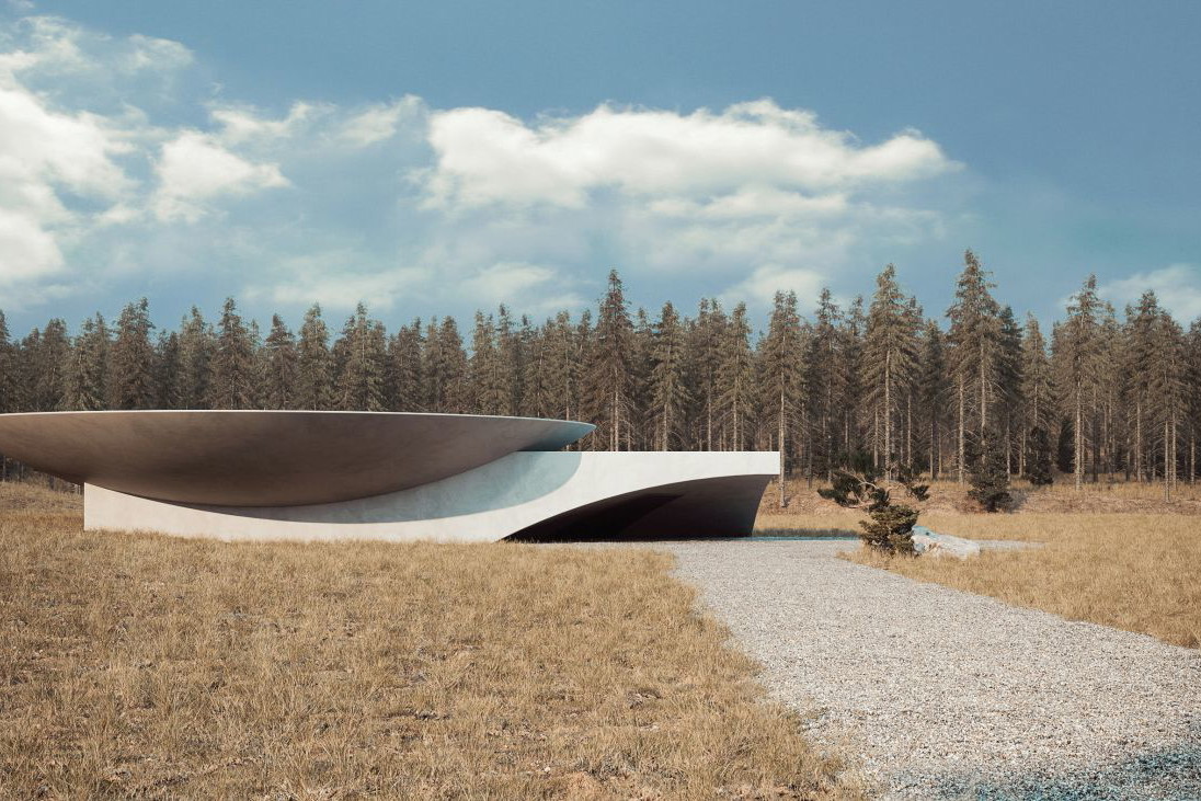 Dom jak bunkier, projekt: Sergey Makhno Architects