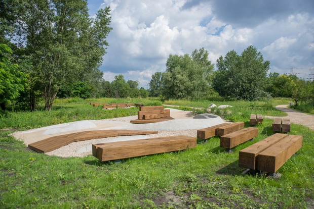 Pawilon Edukacyjny „Kamień”, projekt: eM4 Pracownia Architektury Brataniec