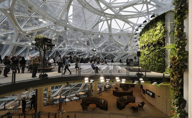 The Spheres, biuro Amazon w Seattle