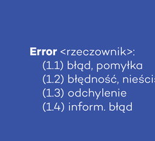 Gdynia Design Days, Error