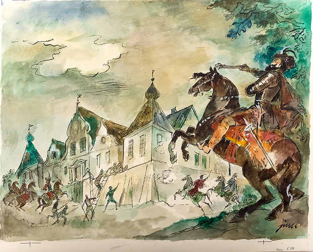 Oblężenie dworu w Sośnicy, przed 1973