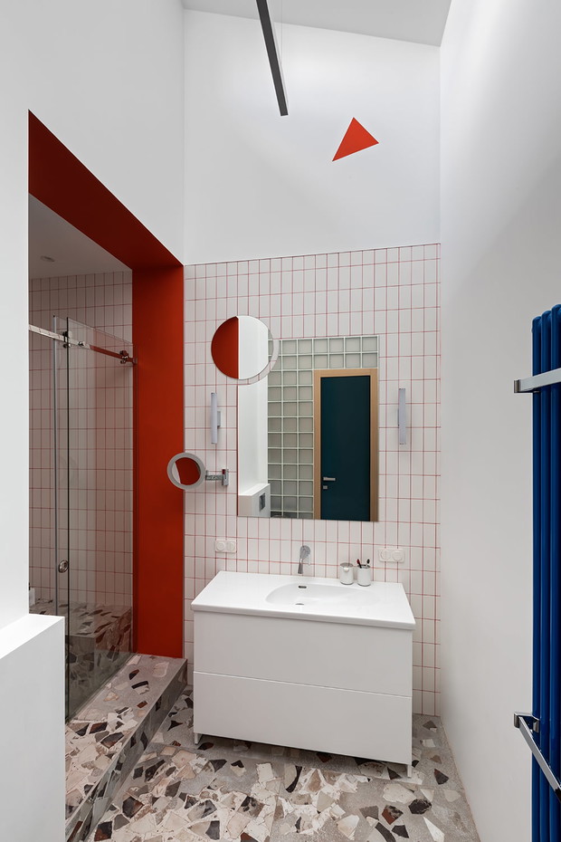 Wyraziste kolory w domu pod Mińskiem, projekt: Christina Varkina