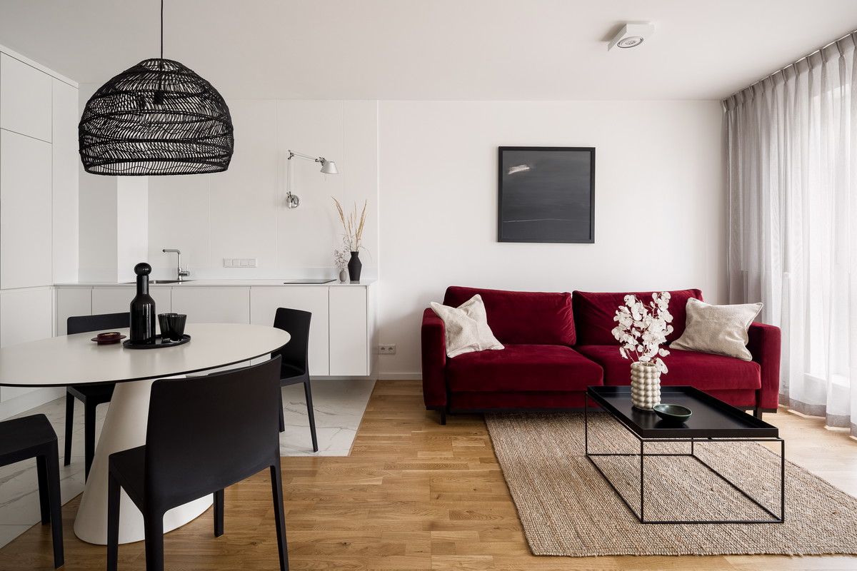 Małe mieszkanie w Łodzi, projekt: 3XEL ARCHITEKCI